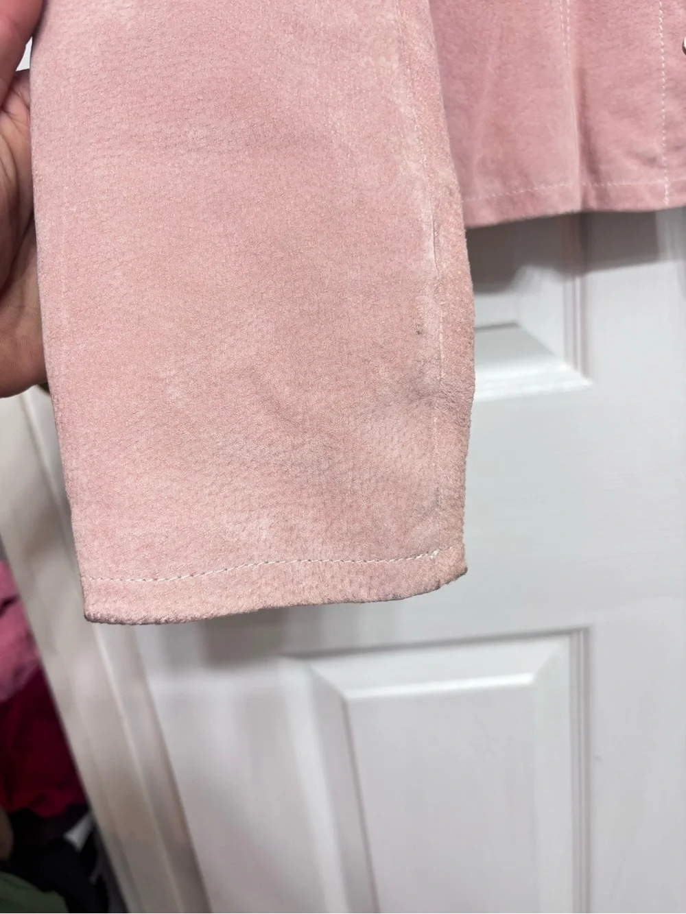 Wilsons Leather jacket. small Pink Suede Jacket - Women's